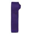 PR789 Premier Slim Knitted Tie Purple colour image